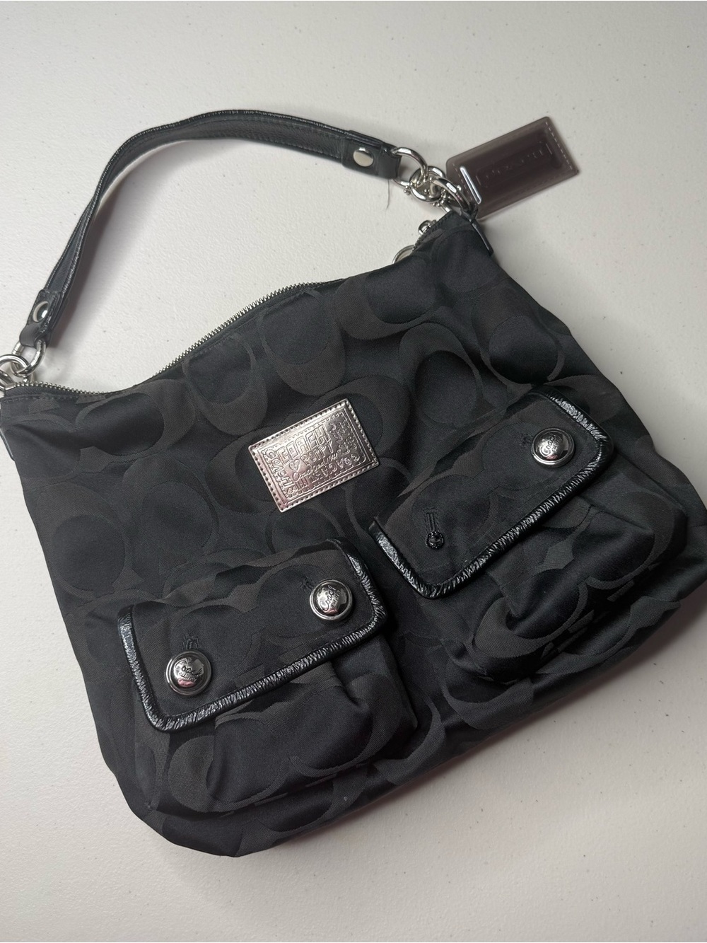 Coach Poppy Bag (missing button)